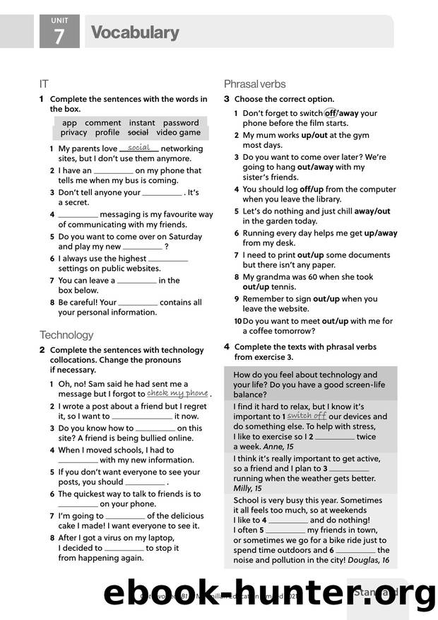 GI B1 U7 Vocabulary Standard by Unknown