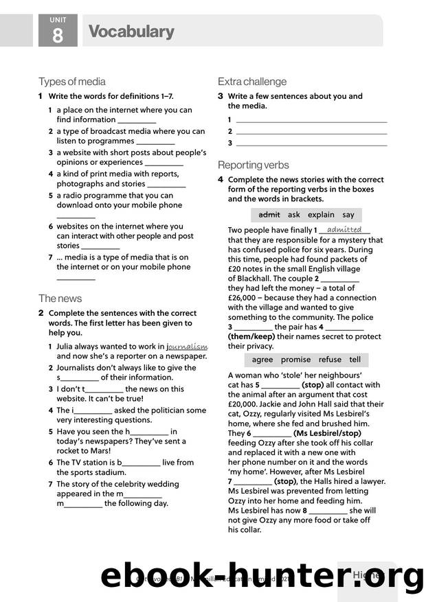 GI B1 U8 Vocabulary Higher by Unknown