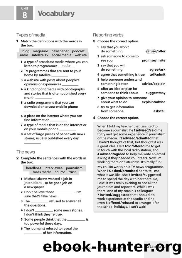 GI B1 U8 Vocabulary Standard by Unknown