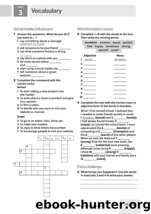 GI B2 U3 Vocabulary Higher by Unknown
