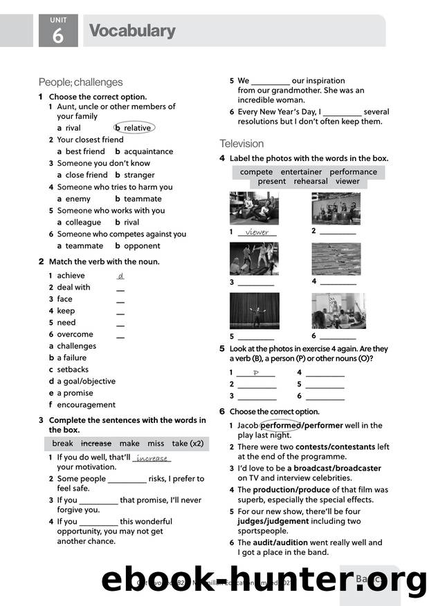 GI B2 U6 Vocabulary Basics by Unknown