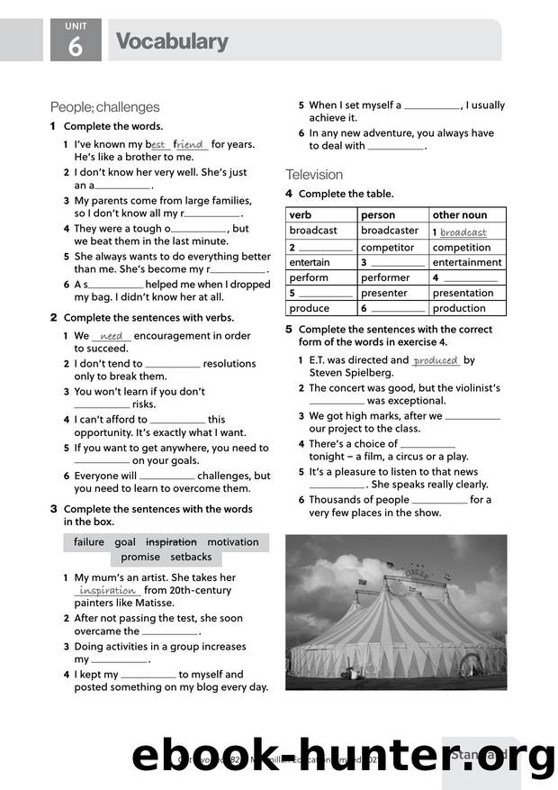 GI B2 U6 Vocabulary Standard by Unknown
