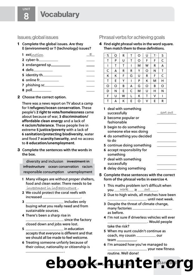GI B2 U8 Vocabulary Standard by Unknown