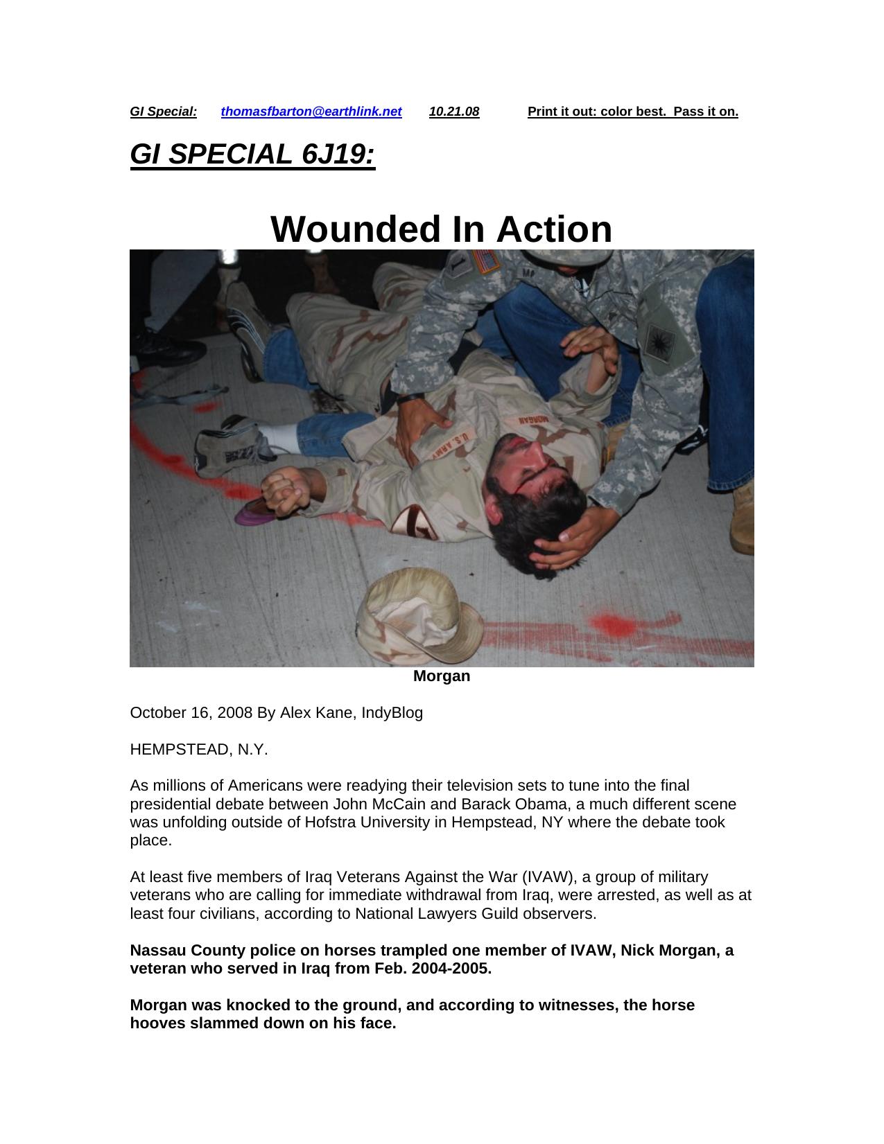 GI Special: by Thomas F Barton