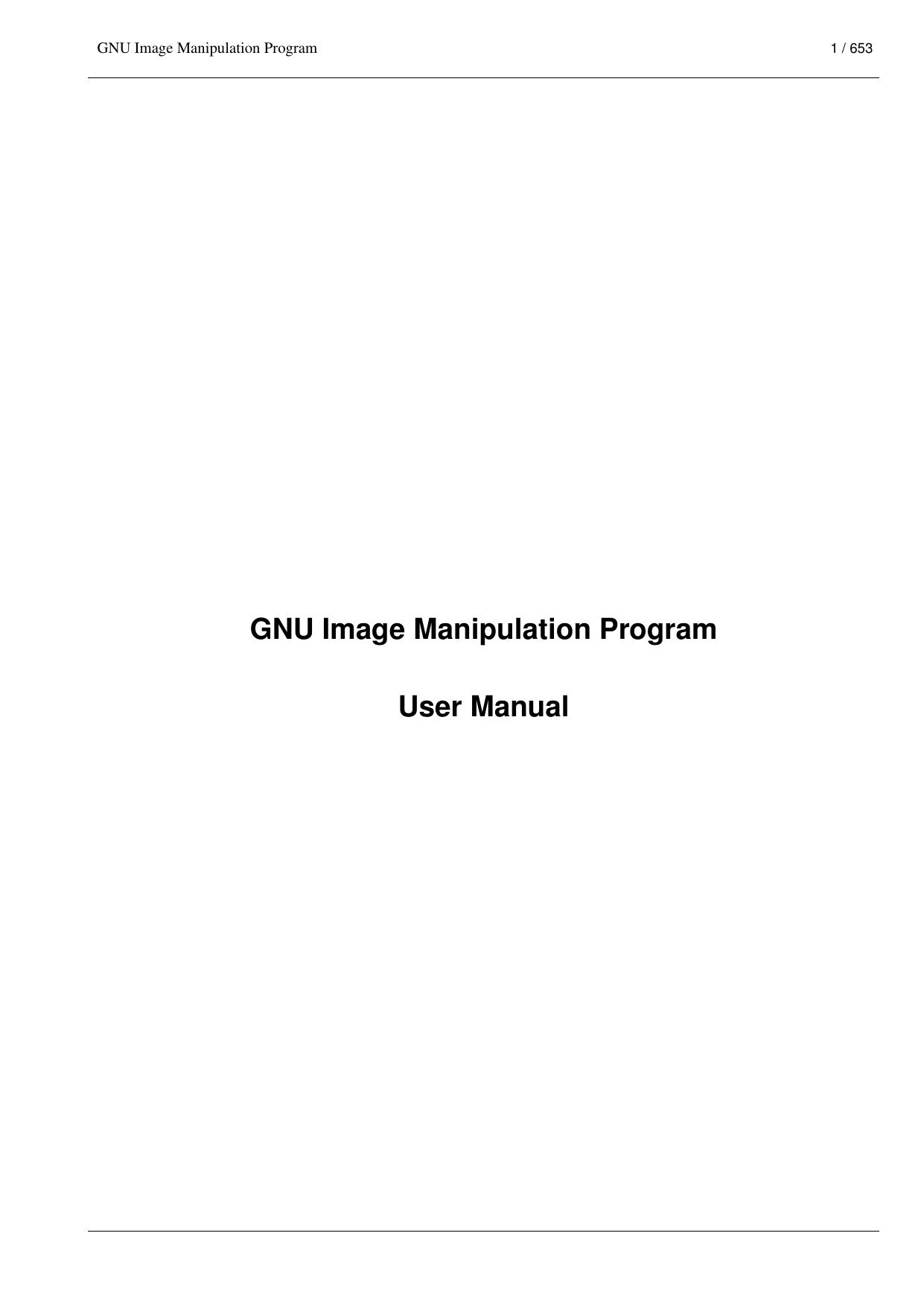 GIMP Handbook by Unknown