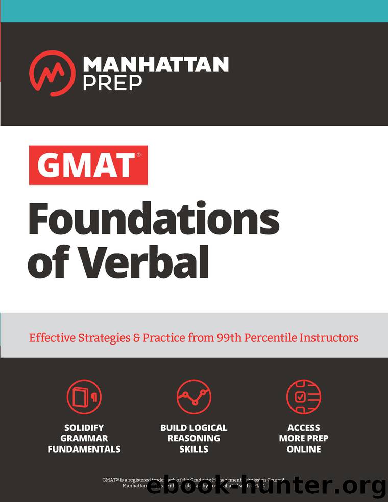 GMAT Foundations of Verbal by Manhattan Prep
