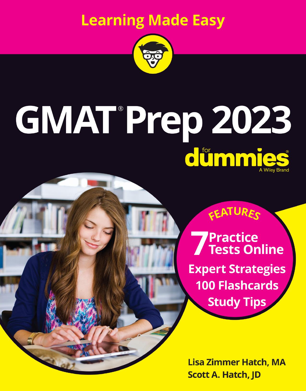 GMAT PREP 2023 FOR DUMMIES WITH ONLINE PRACTICE by SCOTT A HATCH LISA ZIMMER HATCH