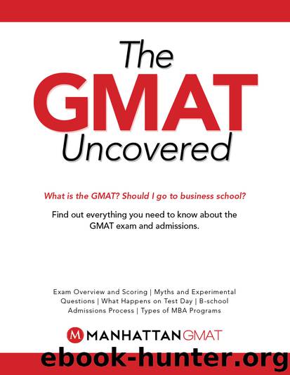 GMAT Uncovered (Manhattan Prep GMAT Strategy Guides) by Manhattan GMAT