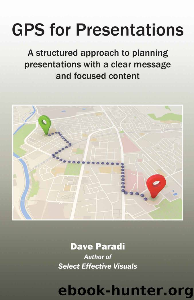 GPS for Presentations: A structured approach to planning presentations with a clear message and focused content by Dave Paradi