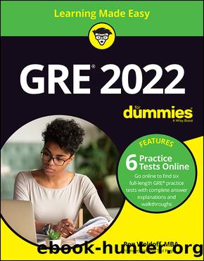 GRE 2022 for Dummies with Online Practice by Woldoff Ron;