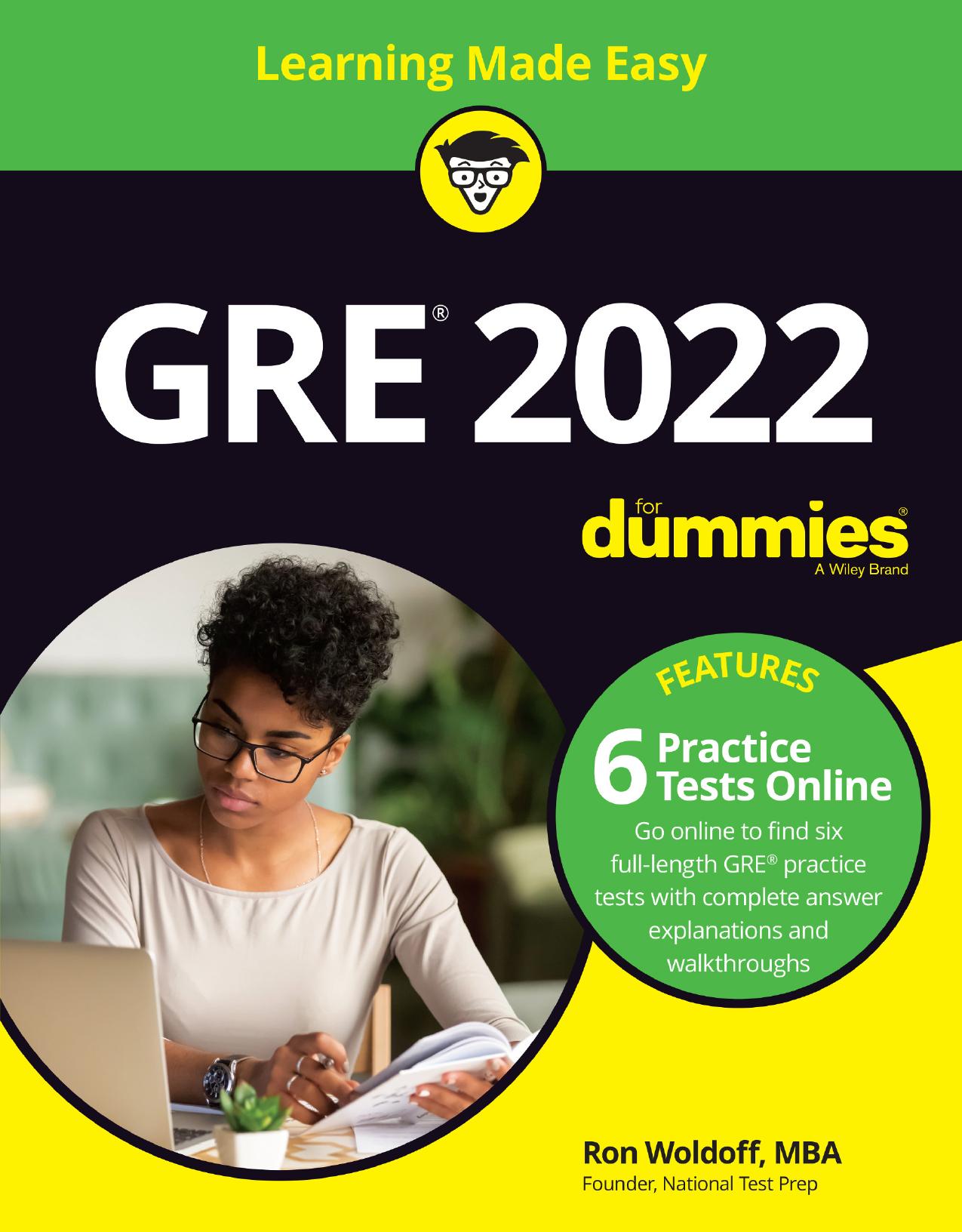 GRE 2022 for dummies by Ron Woldoff