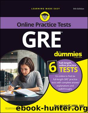 GRE For Dummies with Online Practice by Ron Woldoff