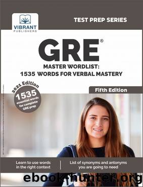 GRE Master Wordlist by Vibrant Publishers