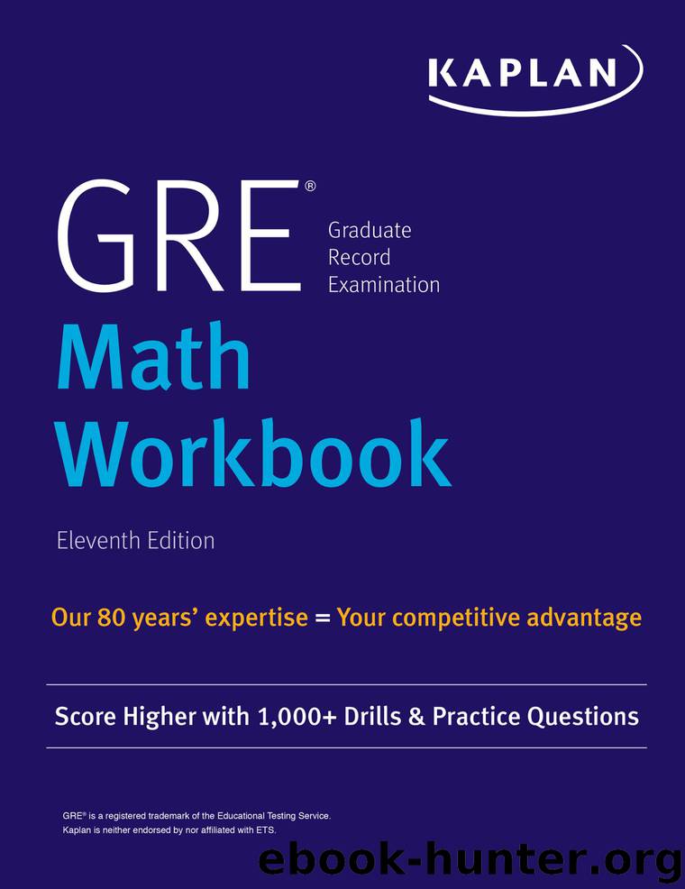 GRE Math Workbook by Kaplan Test Prep