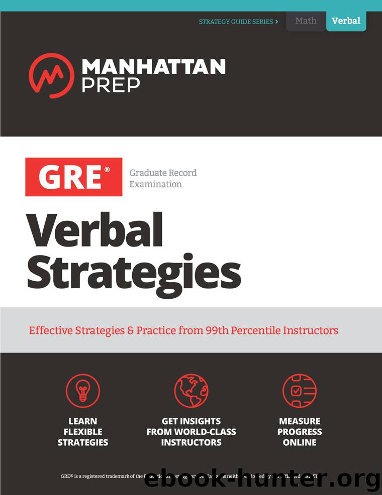 GRE Verbal Strategies by Kaplan