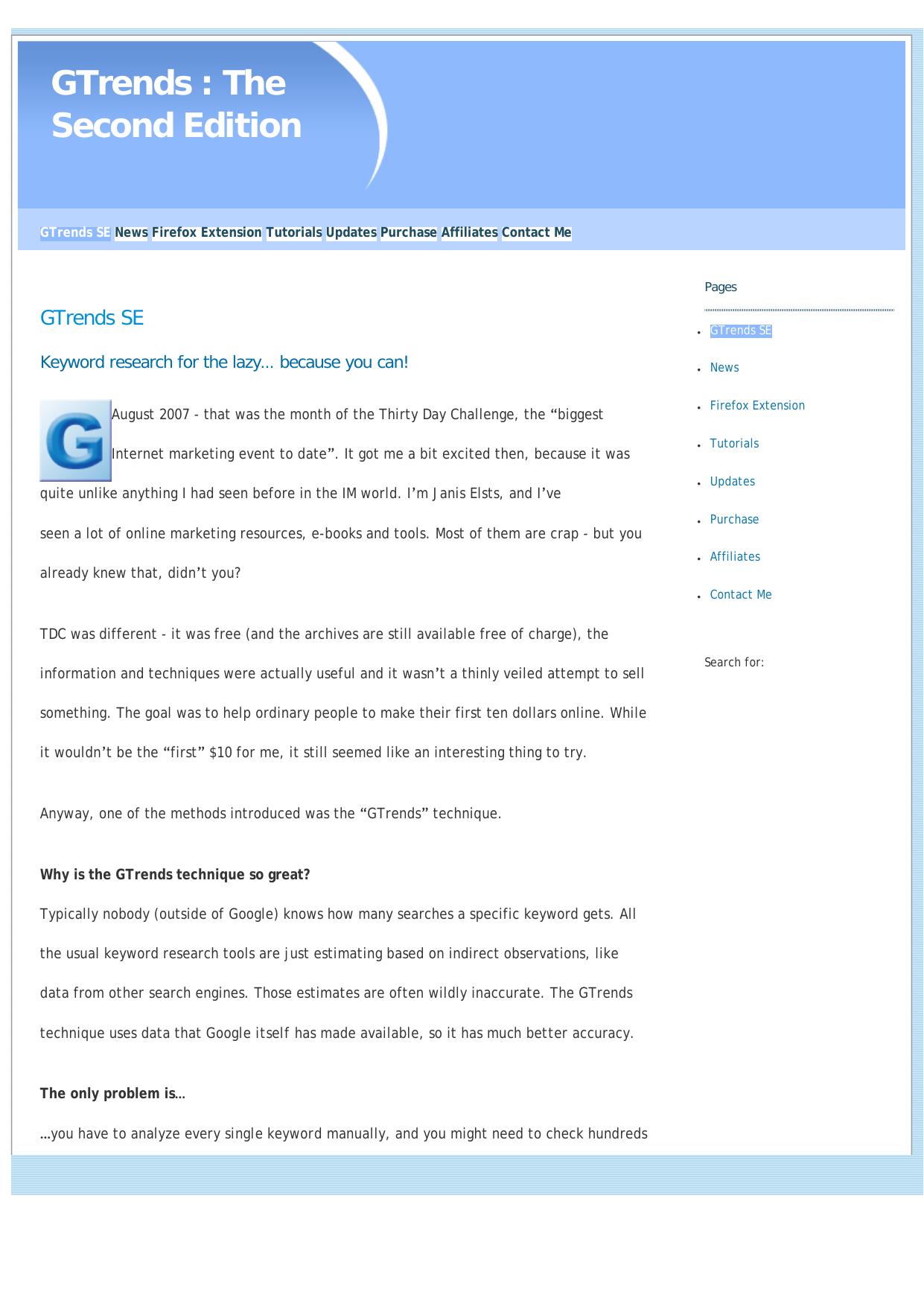 GTrends - The Second Edition. by Best of Kuszter's Collection