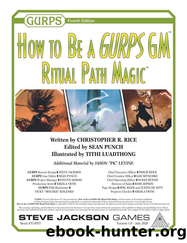 GURPS 4e - How To Be A GURPS GM by Ritual Path Magic