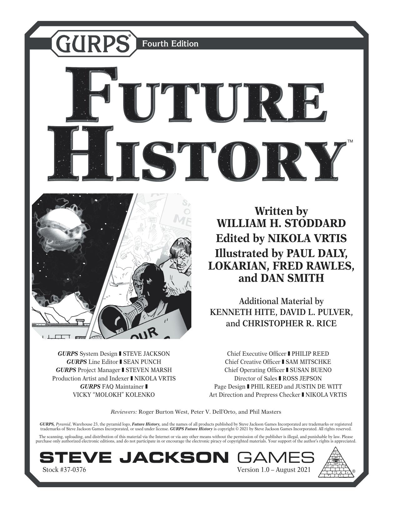 GURPS 4th edition. Future History by William H. Stoddard