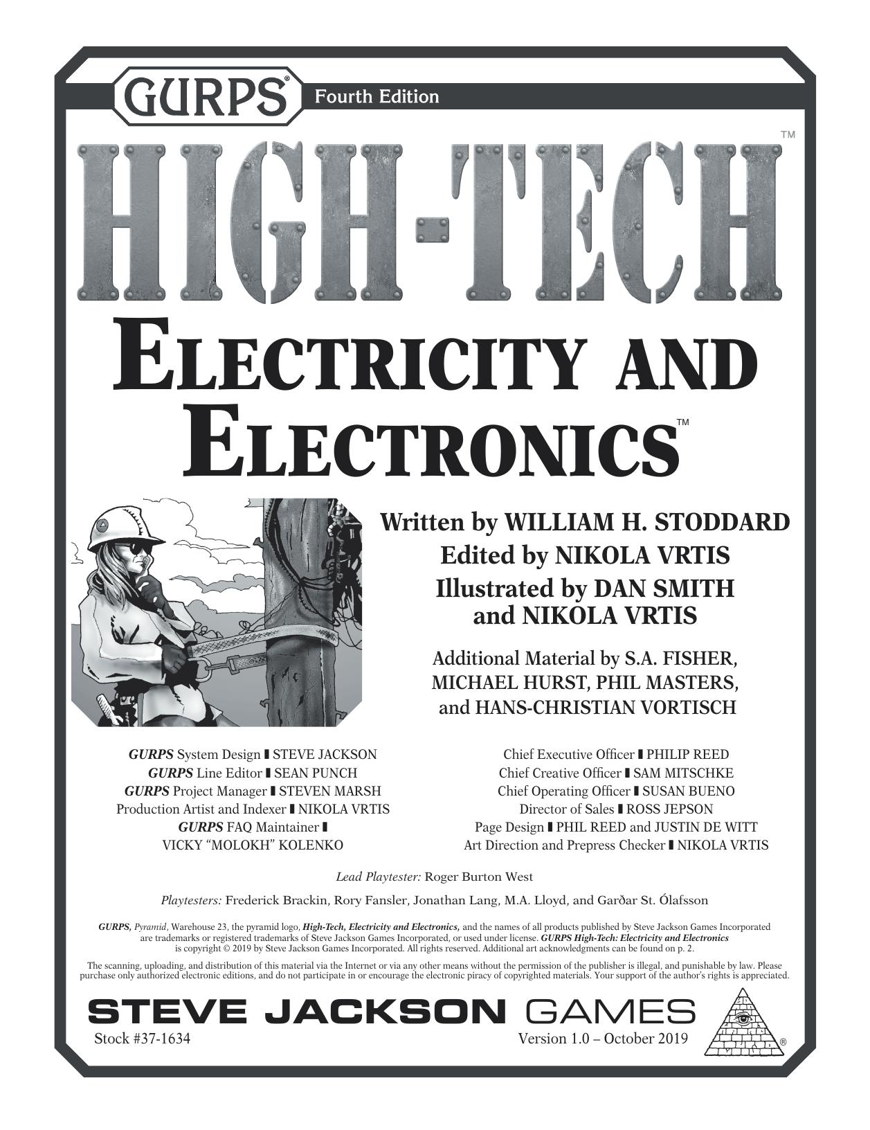 GURPS High-Tech: Electricity and Electronics by Steve Jackson Games