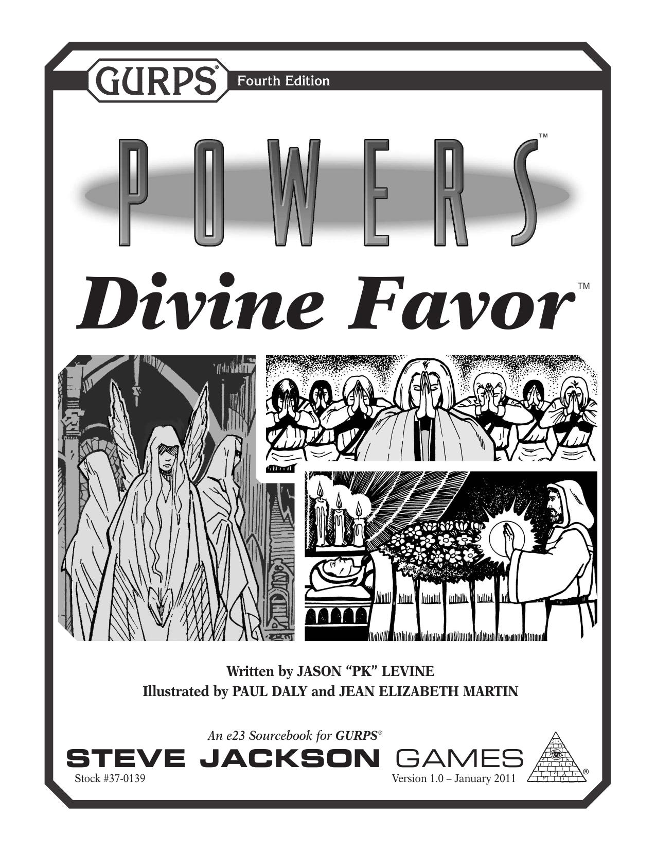 GURPS Powers: Divine Favor by Steve Jackson Games