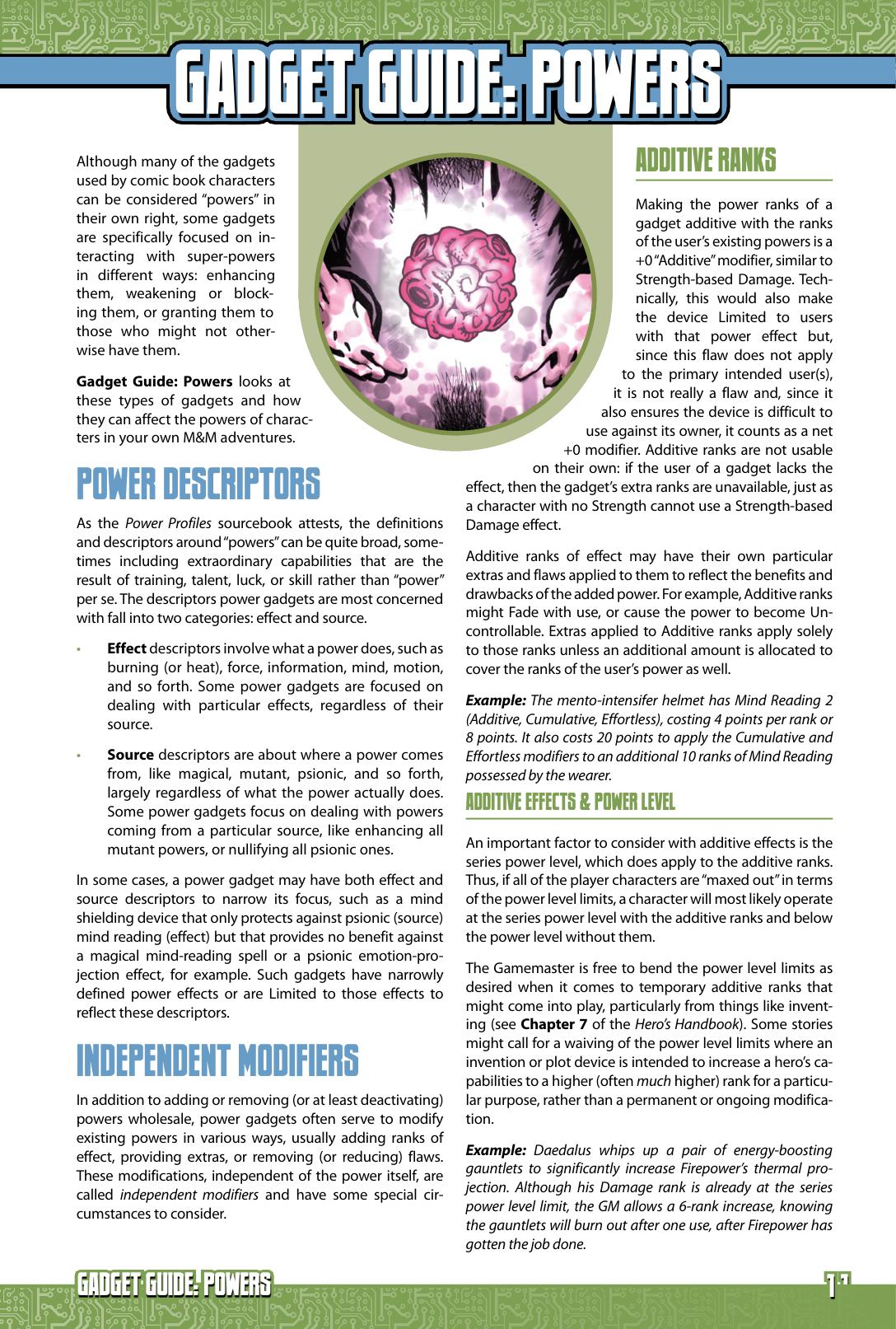 Gadget Guide: Powers by Steve Kenson