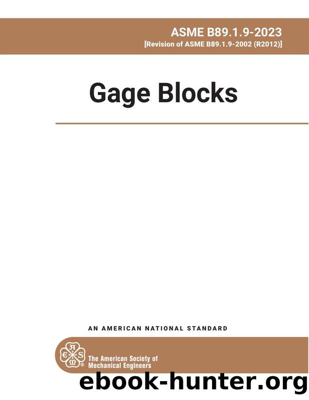 Gage Blocks by ASME