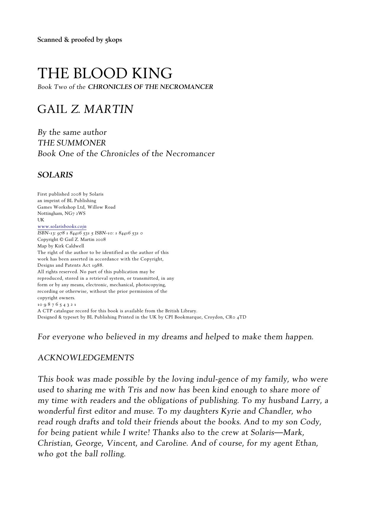 Gail Z Martin Cotn 02 The Blood King by Unknown