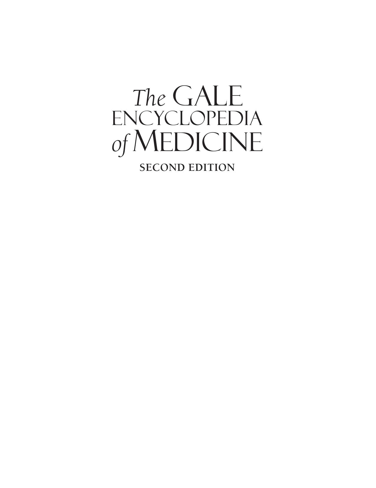 Gale Encyclopedia of Medicine Vol. 5 (T-Z) by Unknown