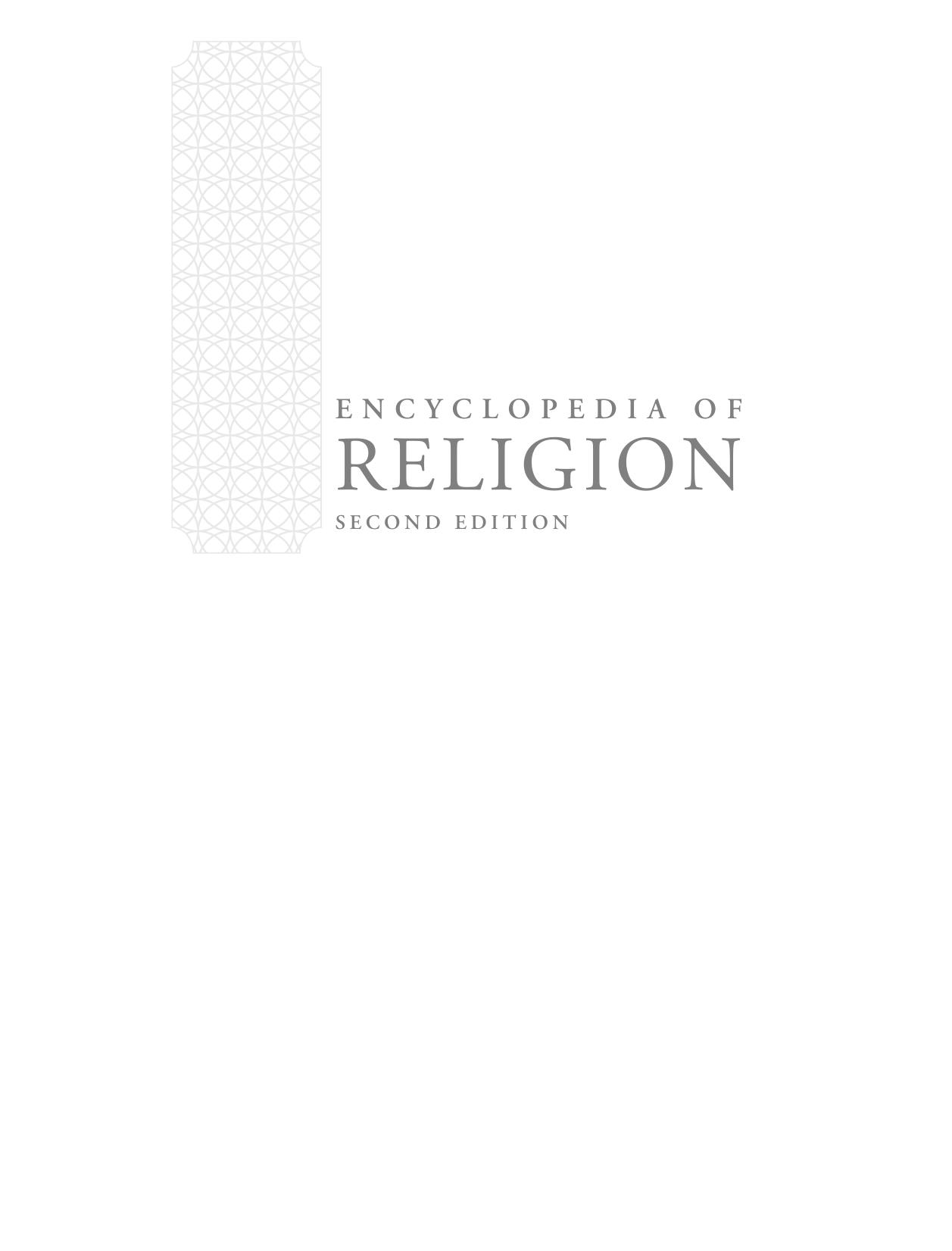 Gale Encyclopedia of Religion 2nd Ed Vol. 11 by Unknown