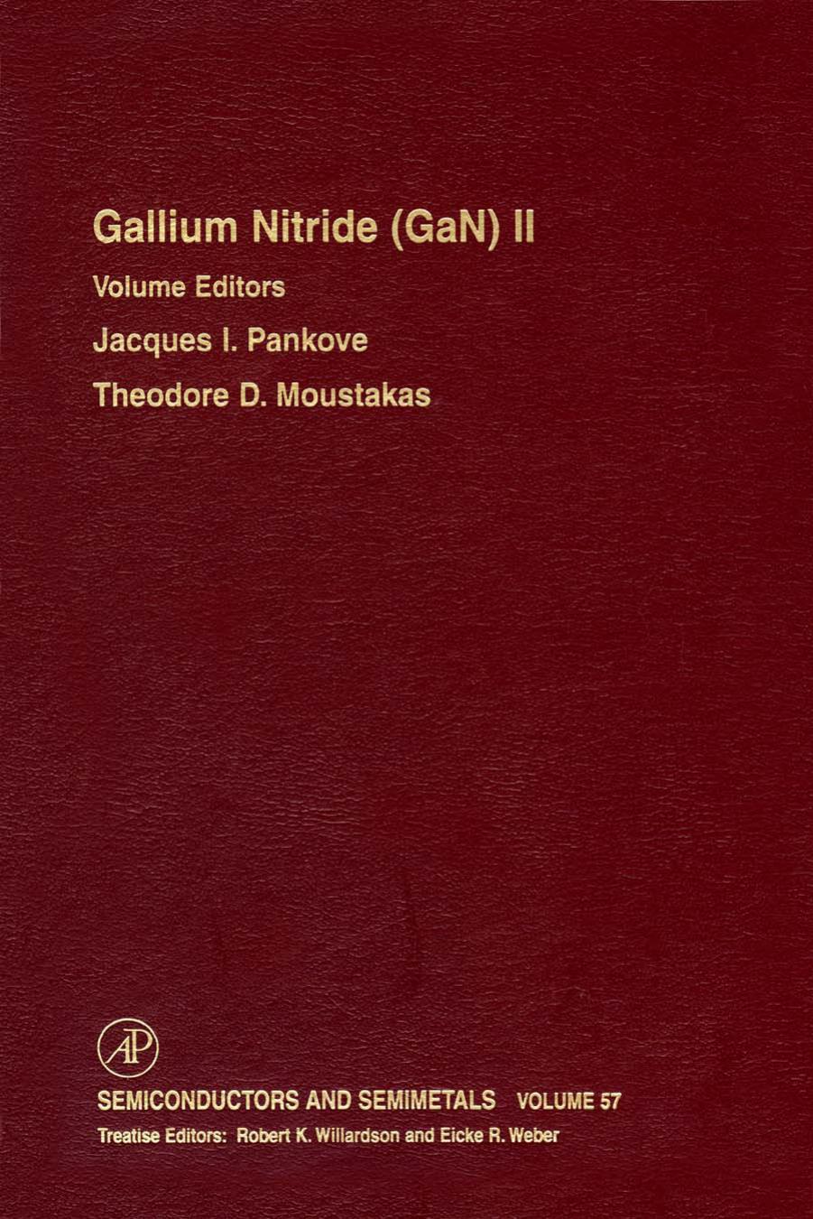 Gallium Nitride (Ga: N) II by Jacques I. Pankove and Theodore D. Moustakas (Eds.)