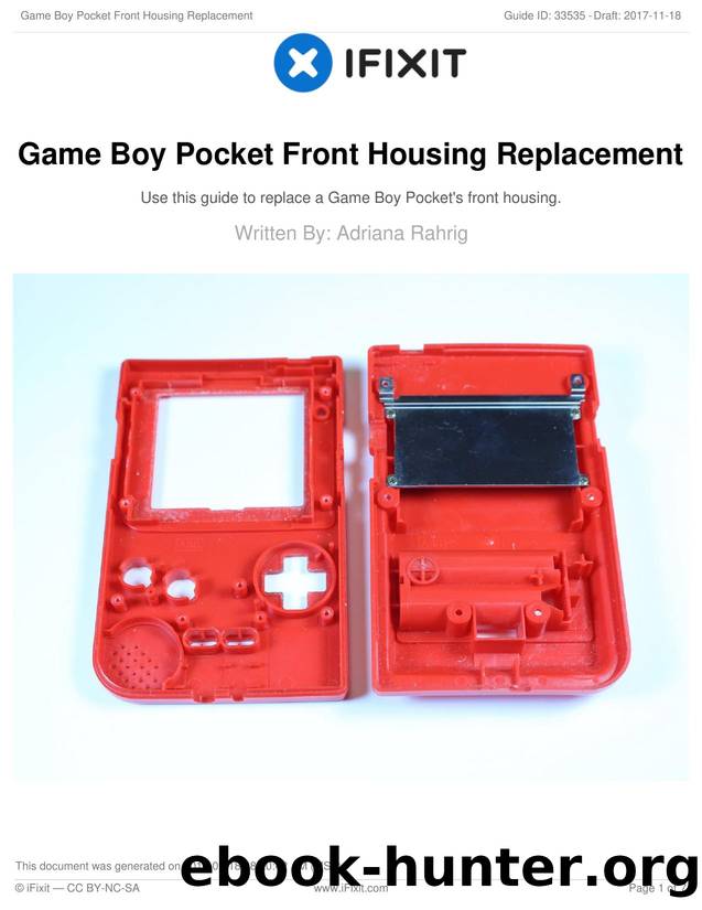 Game Boy Pocket Front Housing Replacement by Unknown