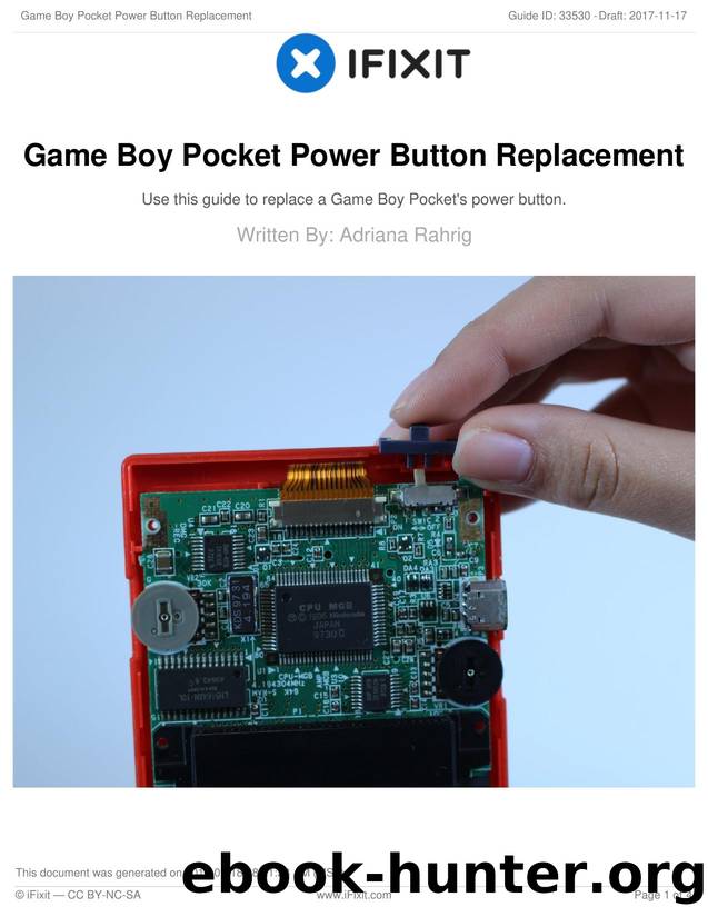 Game Boy Pocket Power Button Replacement by Unknown