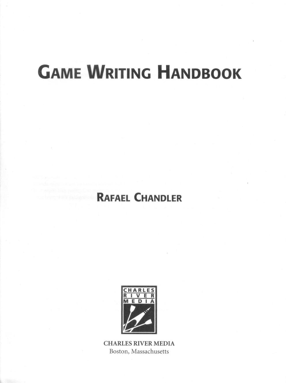Game Writing Handbook by Rafael Chandler