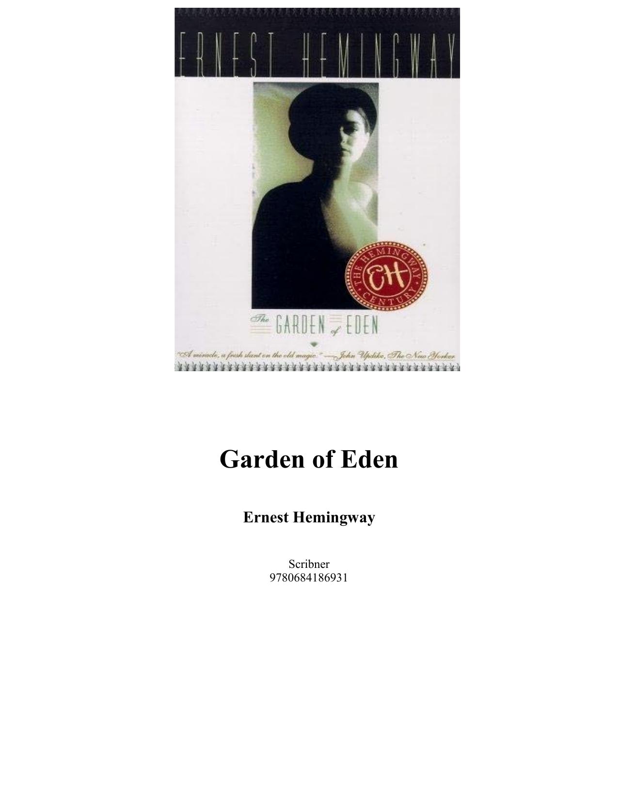 Garden of Eden by Ernest Hemingway