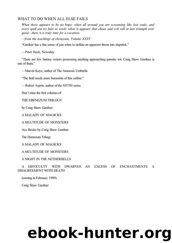 Gardner, Craig Shaw - Ebenezum 03 by Gardner Craig Shaw