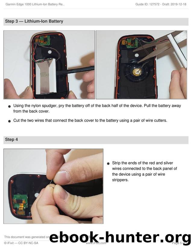 Garmin Edge 1000 Lithium-Ion Battery Replacement by Unknown