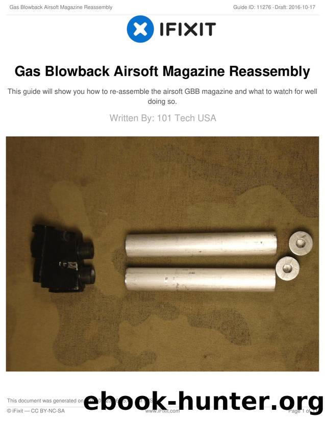 Gas Blowback Airsoft Magazine Reassembly by Unknown