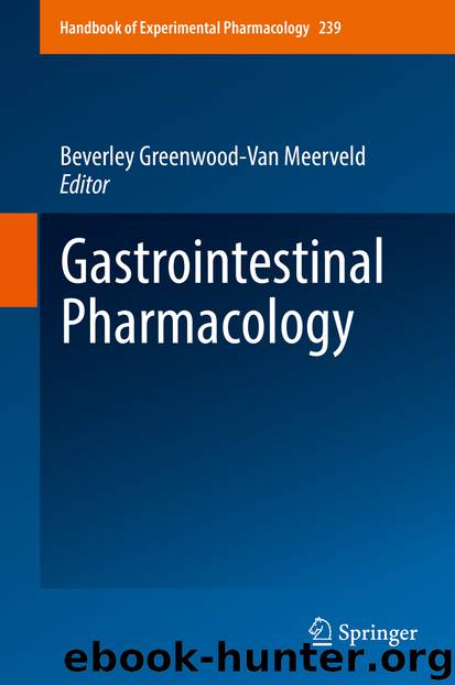 Gastrointestinal Pharmacology by Beverley Greenwood-Van Meerveld