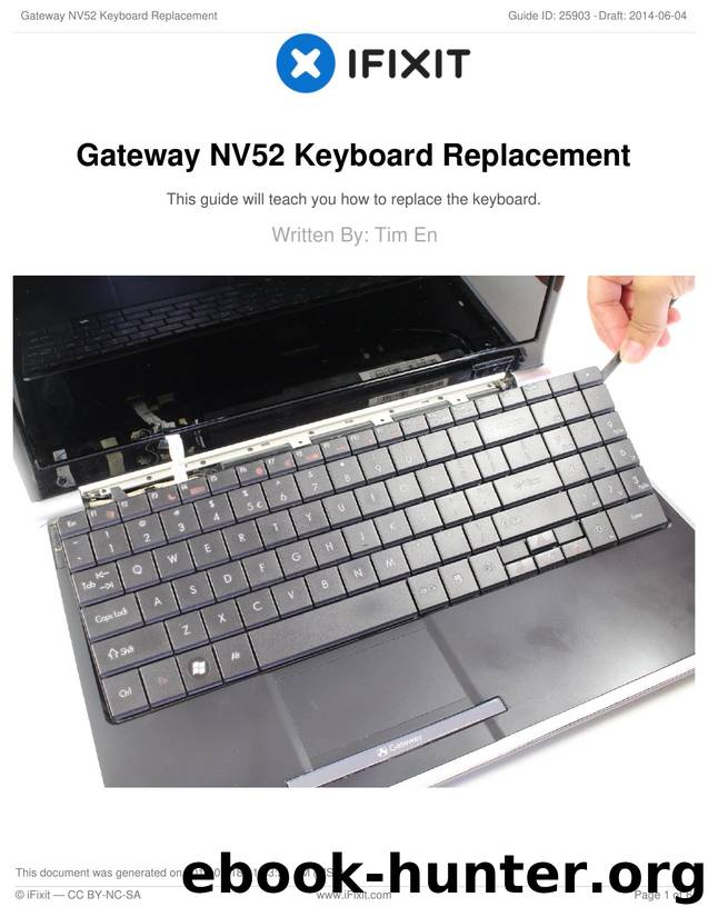 Gateway NV52 Keyboard Replacement by Unknown