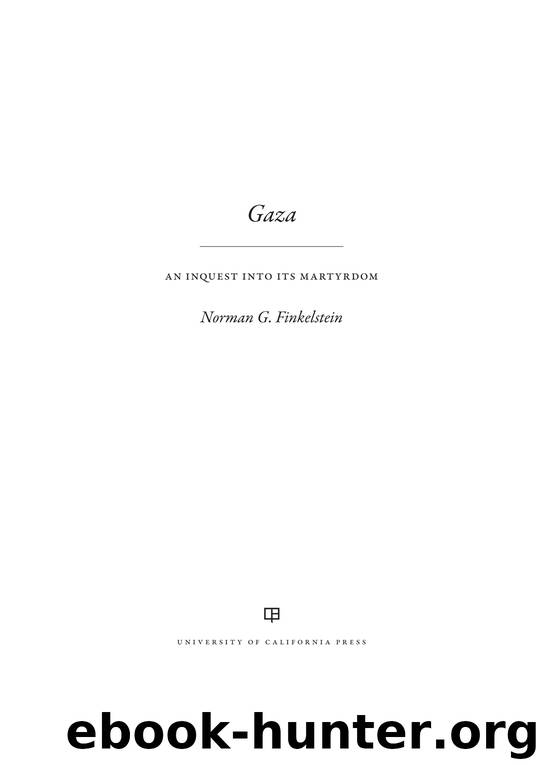 Gaza by Finkelstein Norman;
