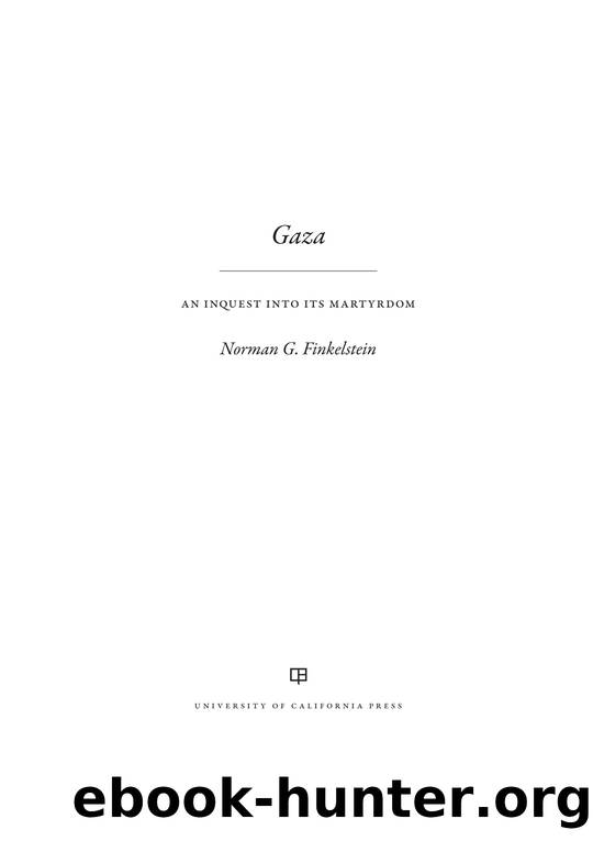Gaza by Norman Finkelstein