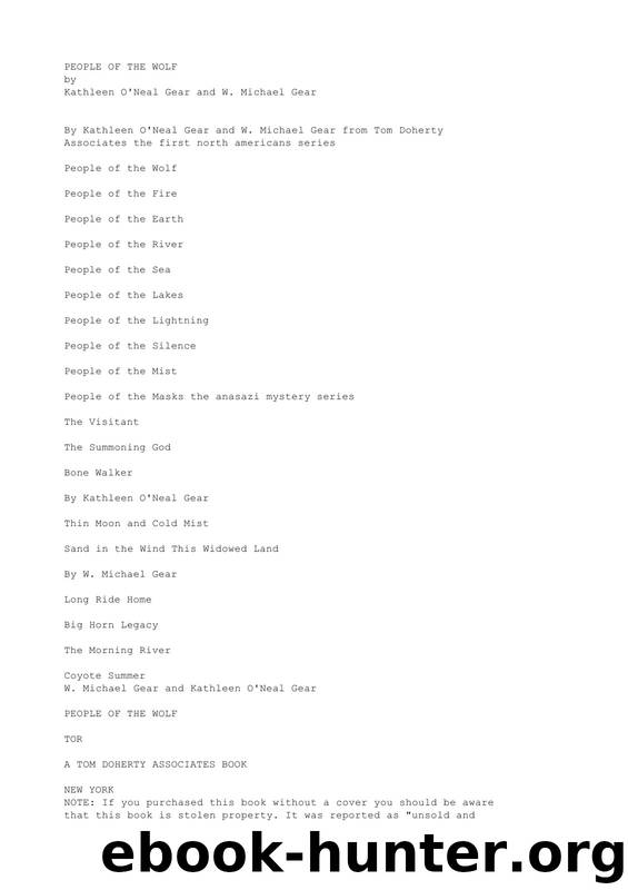 Gear, W Michael & O'Neal, Kathleen - People 01 by Gear W Michael