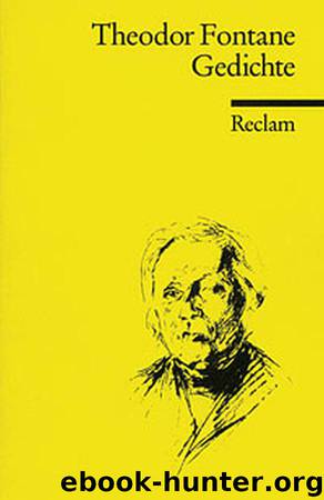 Gedichte (Ausgabe 1898) by Fontane Theodor