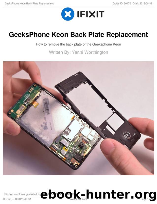 GeeksPhone Keon Back Plate Replacement by Unknown