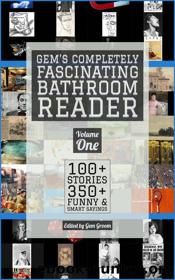 Gem's Completely Fascinating Bathroom Reader, Volume One: 100+ Stories, 350+ Funny & Smart Sayings by Groom Gem