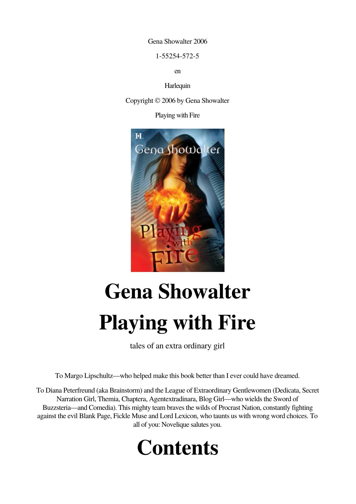 Gena Showalter - [Tales of an Extraordinary Girl 01] by Playing & Fire