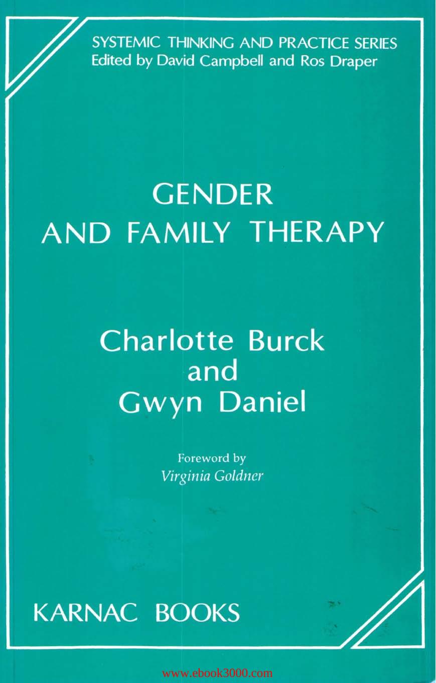 Gender and Family Therapy by Unknow