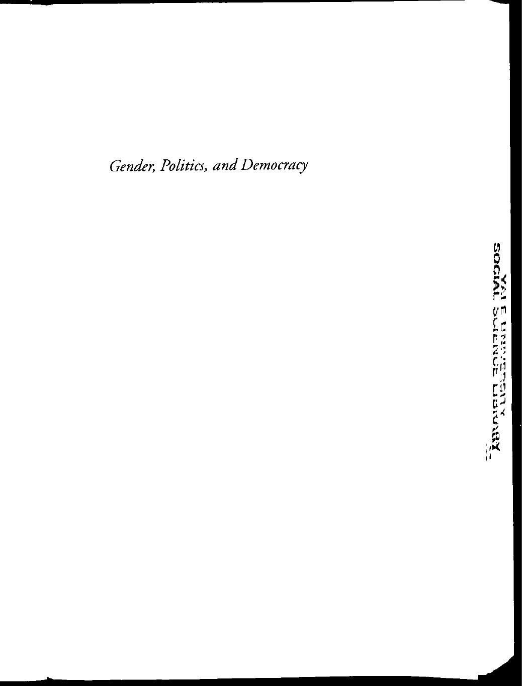 Gender, politics, and democracy: womenâs suffrage in China by Louise Edwards