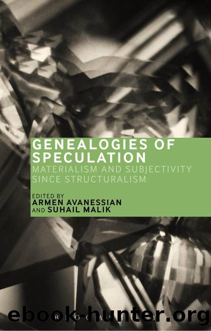 Genealogies of Speculation by Malik Suhail;Avanessian Armen;