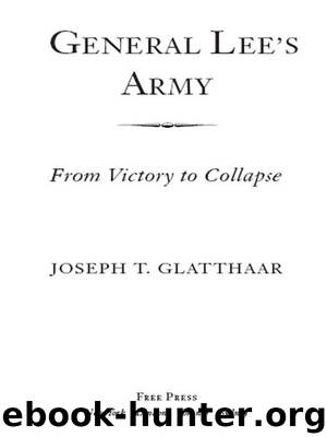 General Lee’s Army by Joseph T. Glatthaar